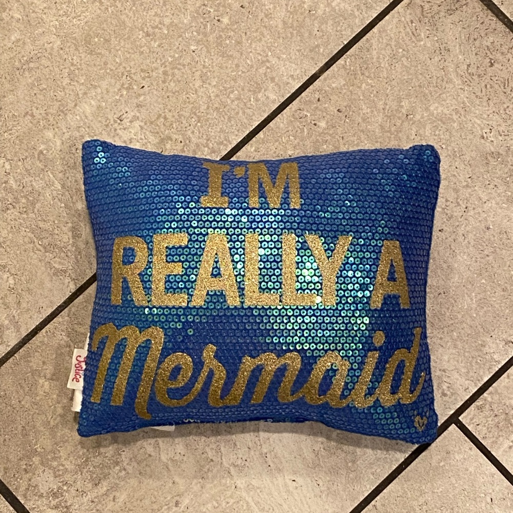Justice Sequin Pillow
